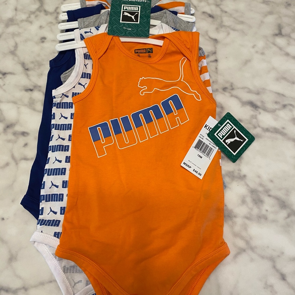 18 Month Puma Baby Onesie’s